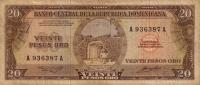 Gallery image for Dominican Republic p102a: 20 Pesos Oro